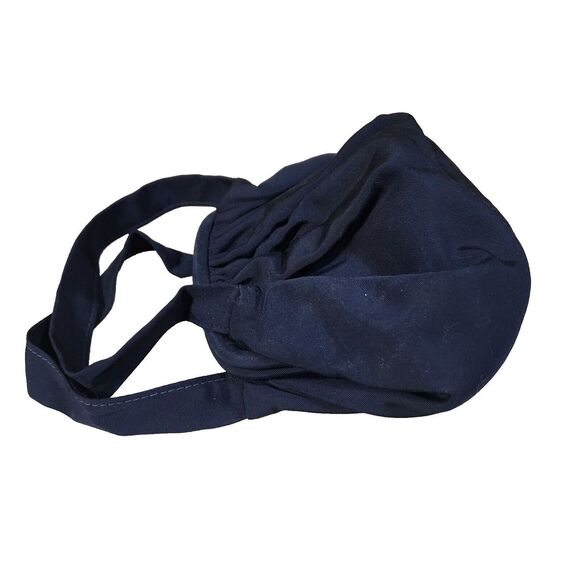 Vintage JR USA Julius Resnick Silk Blend Faille Navy Handbag Matching Coin Purse - Picture 2 of 16